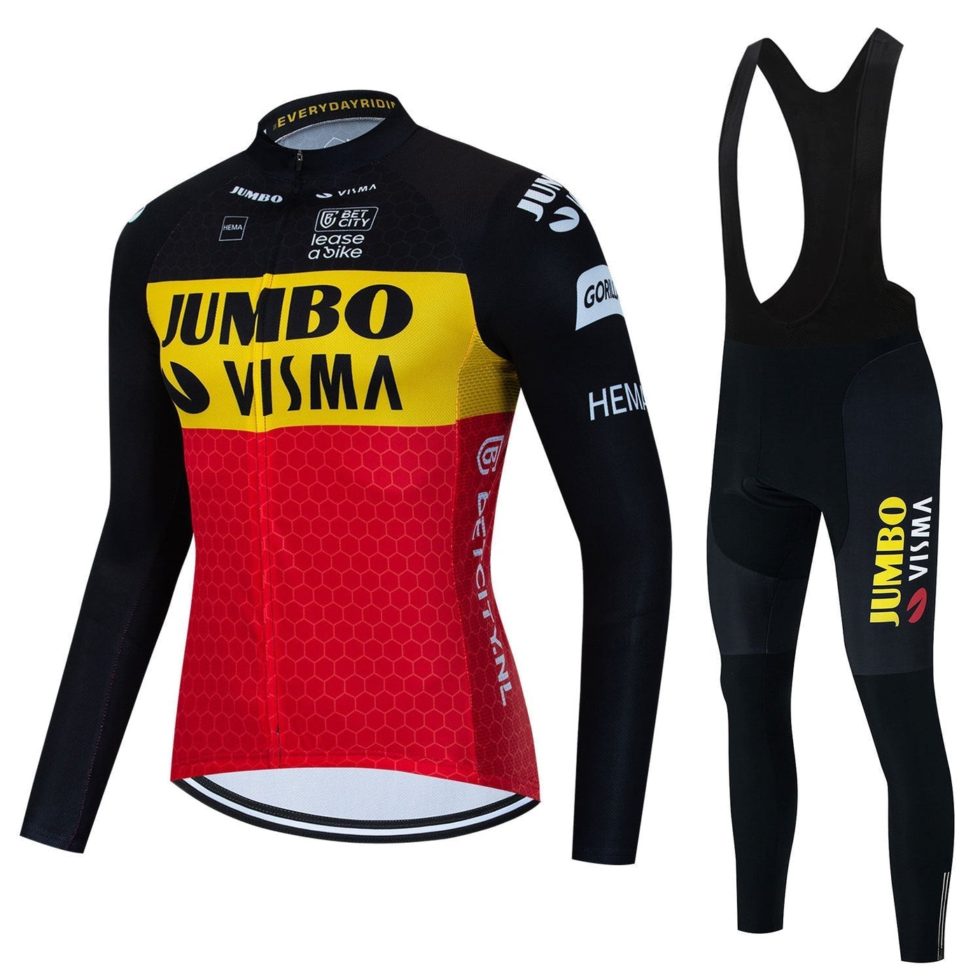 Jumbo Visma - Long Sleeved Pro Cycling Kit