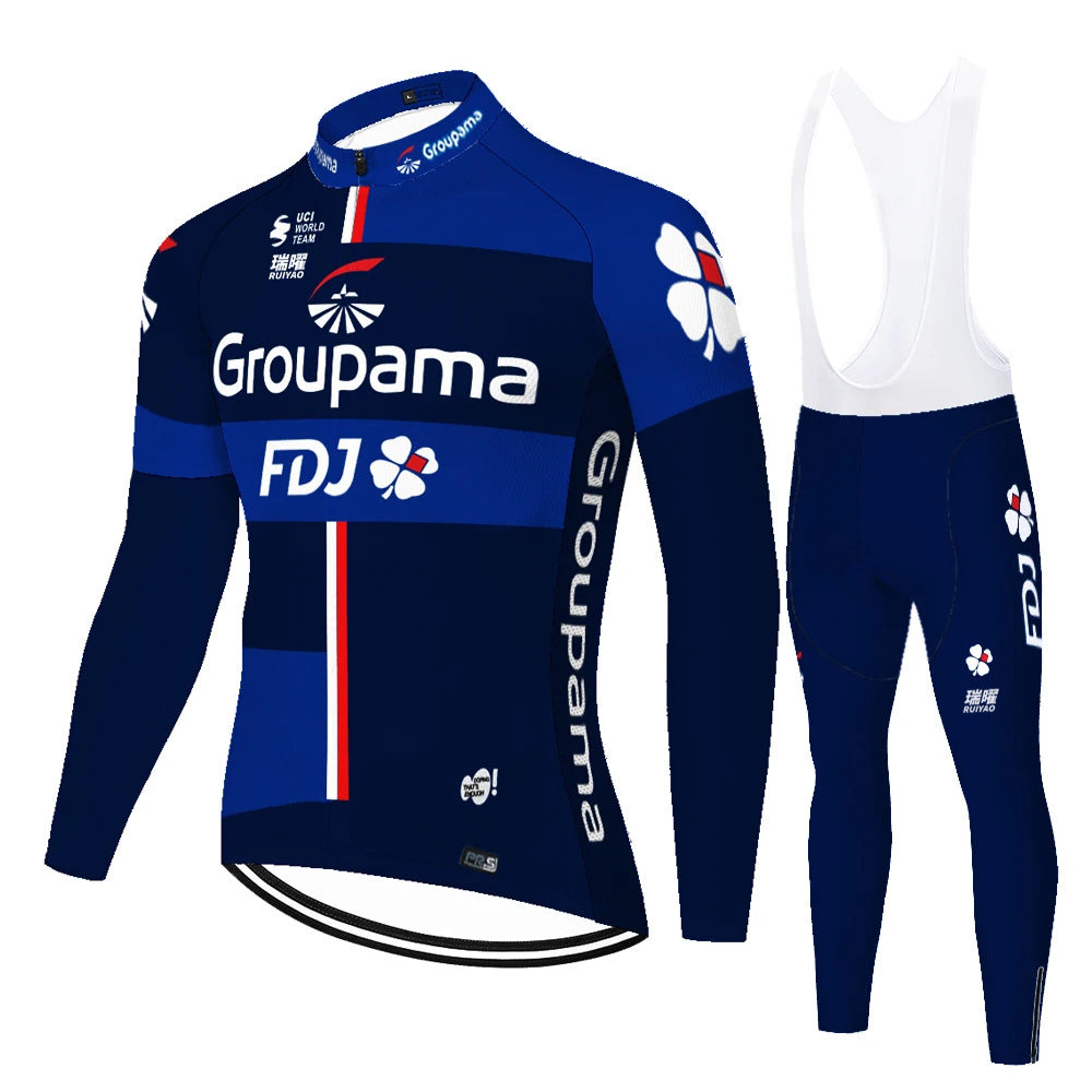 FDJ - Long Sleeved Pro Cycling Kit