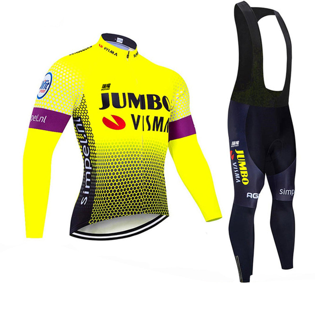 Jumbo - Long Sleeved Pro Cycling Kit
