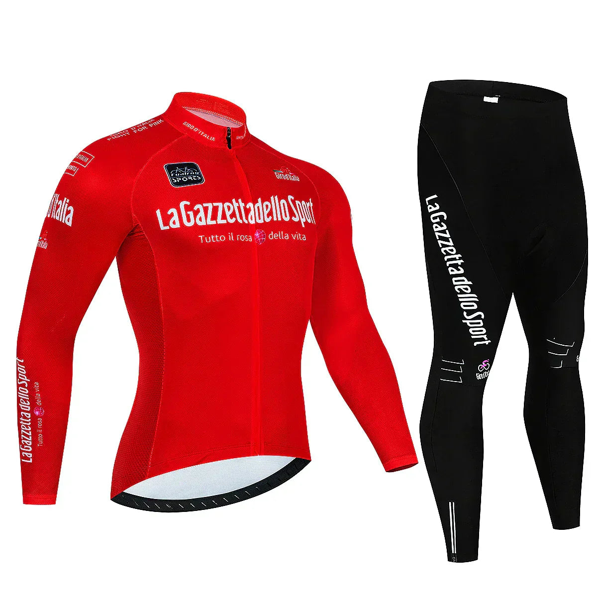 Giro d'Italia - Long Sleeved Pro Cycling Kit